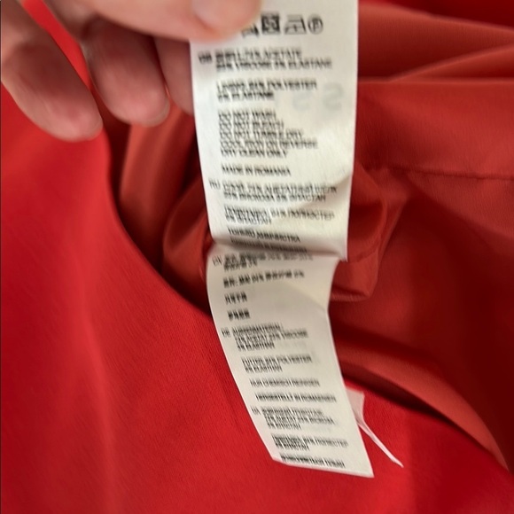 Reiss Red Sheath Dress V-Neck Sleeveless Cocktail size 2 - Picture 13 of 13